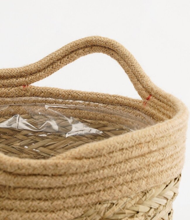 Plantenmand set Lichtbruin 2Zeegras