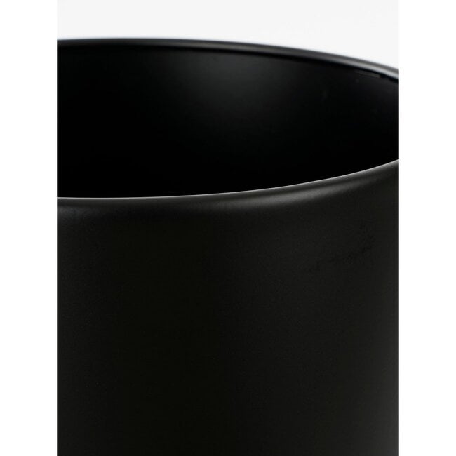 Mica Decorations Aries Iron Plant Pots on Stands - Black - Set of 3