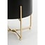 Mica Decorations Aries Iron Plant Pots on Stands - Black - Set of 3