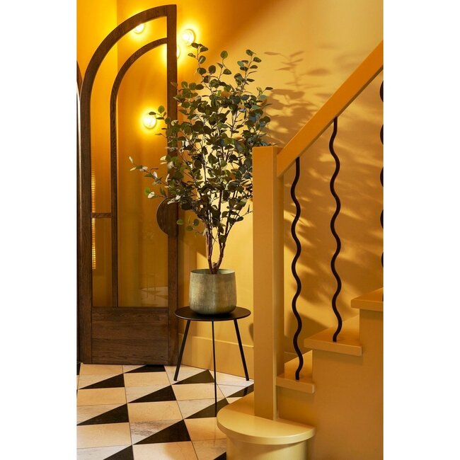 Mica Decorations Benson Blumentopf für drinnen aus Eisen - Hellgrau