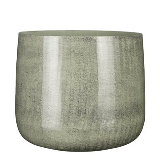 Mica Decorations Benson Iron Indoor Plant Pot - Light Grey - H27 × Ø32 cm