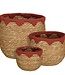 Plantenmand set Rood 3Zeegras
