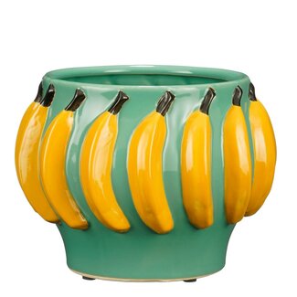 Mica Decorations Moza Ceramic Indoor Plant Pot - Light Green - H27.5 cm