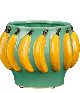 Mica Decorations Bloempot binnen Lichtgroen 1Keramisch