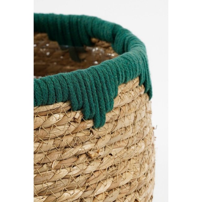 Mica Decorations Jorck Seagrass Plant Baskets - Dark Brown - Set of 3