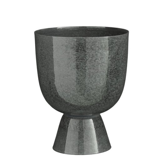 Mica Decorations James Iron Indoor Plant Pot - Grey - H27.5 cm