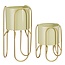 Mica Decorations Bloempot binnen Lichtgroen 2Ijzer