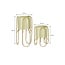 Mica Decorations Donau Iron Plant Pots on Stands - Light Green - Set of 2