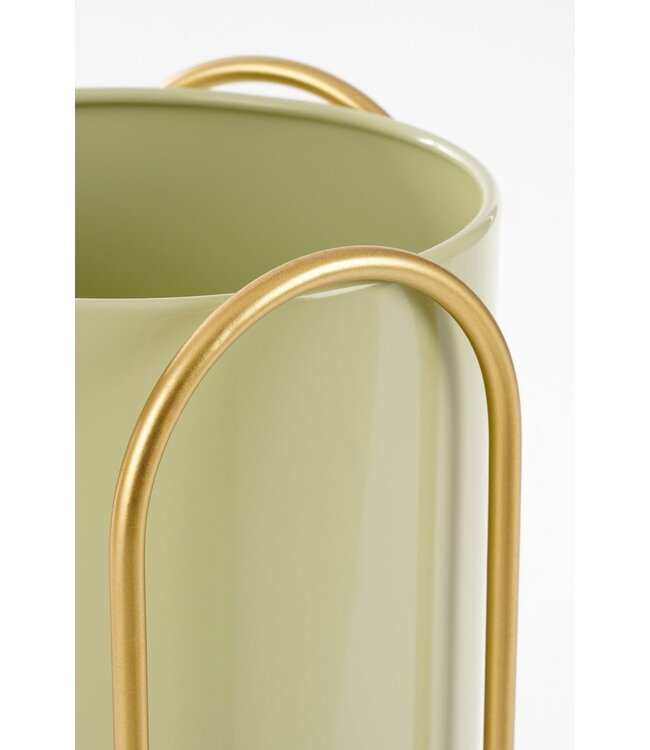 Bloempot binnen Lichtgroen 2Ijzer