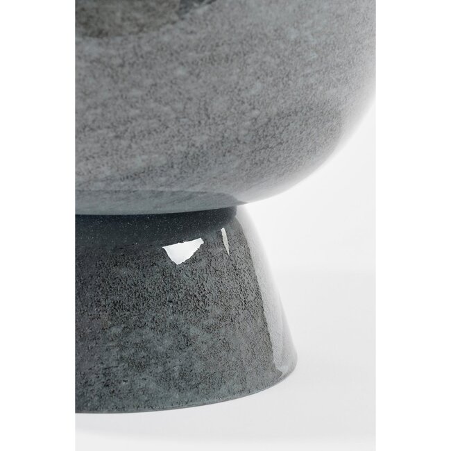 Mica Decorations James Blumentopf für drinnen aus Eisen - Grau - H22 cm