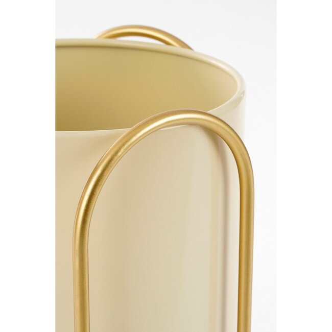 Bloempot binnen Lichtgeel 2Ijzer