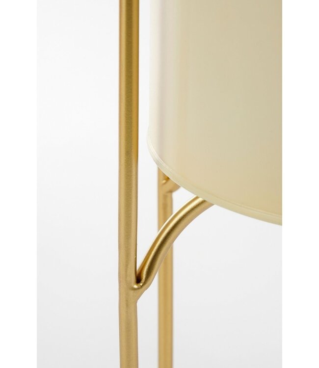 Bloempot binnen Lichtgeel 2Ijzer