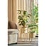 Mica Decorations Donau Iron Plant Pots on Stands - Light Yellow - Set of 2