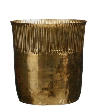Mica Decorations Bloempot binnen Goud 1Ijzer