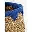 Mica Decorations Jorck Pflanzkörbe aus Seegras - Blau - 3er-Set