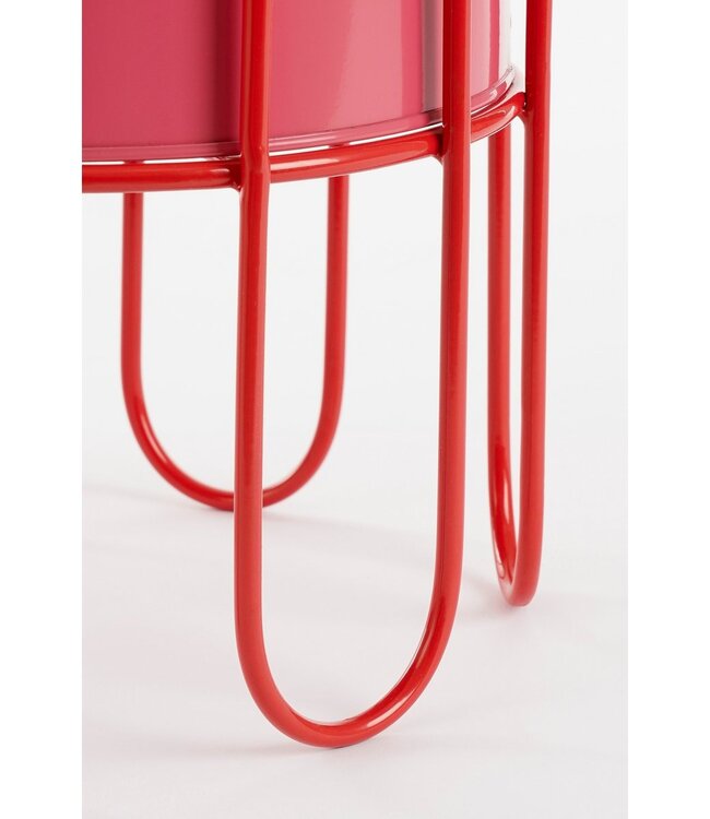 Bloempot binnen Roze 2Ijzer