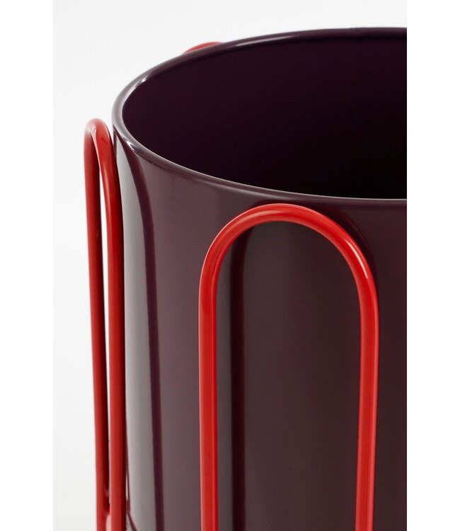 Bloempot binnen Paars 2Ijzer