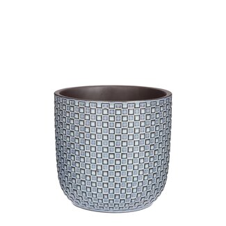 Mica Decorations Daan Blumentopf für drinnen aus Keramik - Blau
