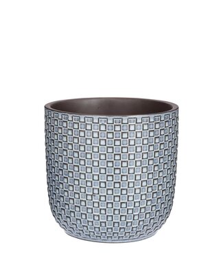 Mica Decorations Bloempot binnen Blauw 1Keramisch