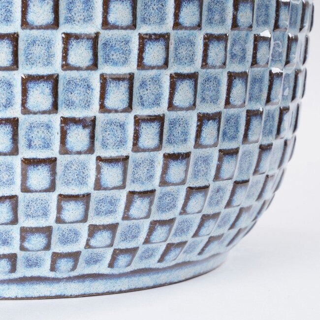 Mica Decorations Daan Ceramic Indoor Plant Pot - Blue