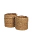 Mica Decorations Plantenmand set Lichtbruin 2Zeegras