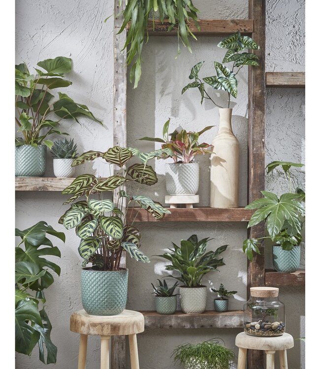 Bloempot binnen Wit 1Keramisch