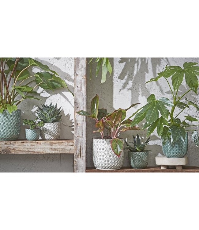 Bloempot binnen Wit 1Keramisch