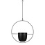 Mica Decorations Bloempot binnen hangend Zwart 1Ijzer