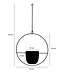 Bloempot binnen hangend Zwart 1Ijzer