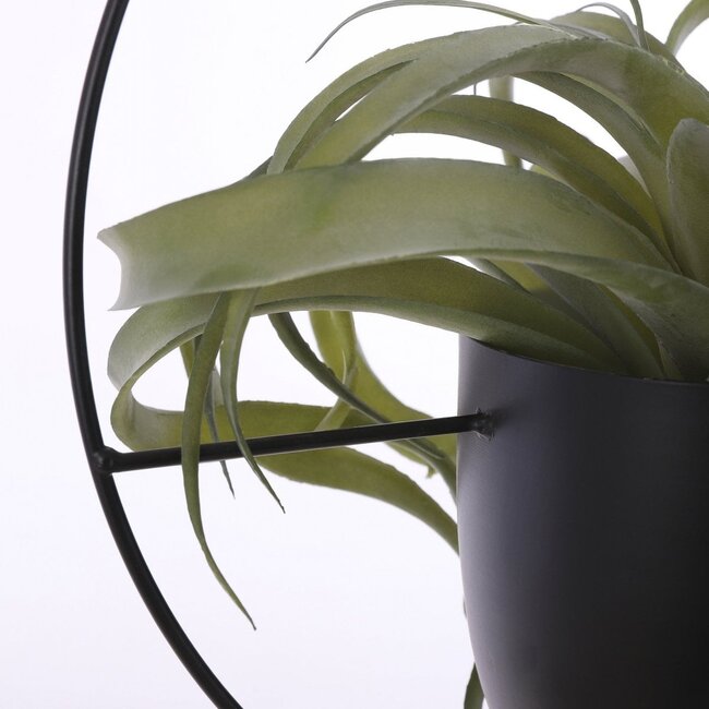 Bloempot binnen hangend Zwart 1Ijzer