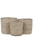 Plantenmand set Crème 3Jute