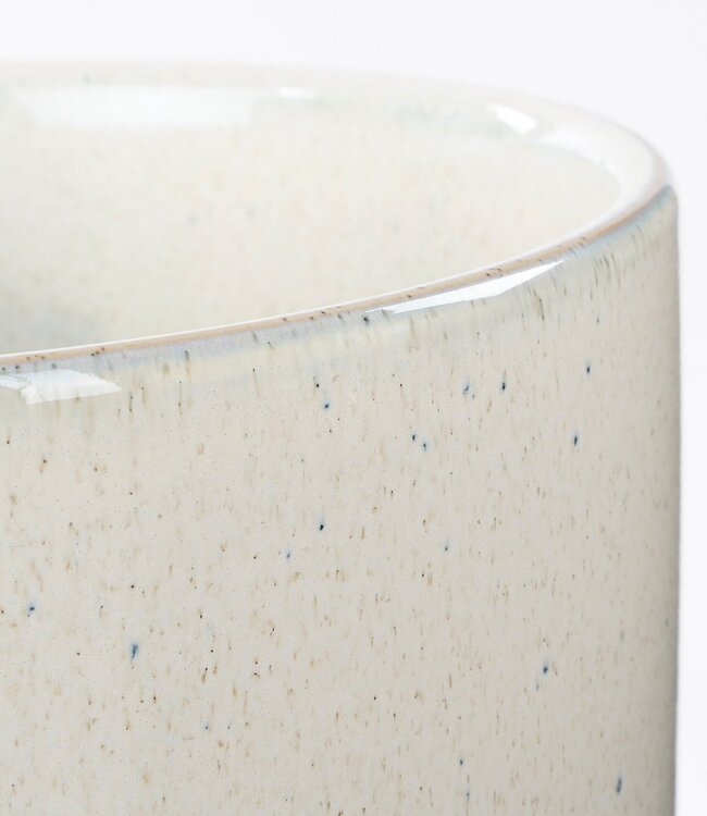 Bloempot binnen Wit 1Keramisch