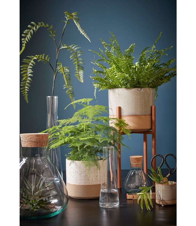 Bloempot binnen Wit 1Keramisch