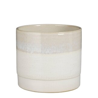 Mica Decorations Olof Earthenware Indoor Plant Pot - Cream - H20 cm