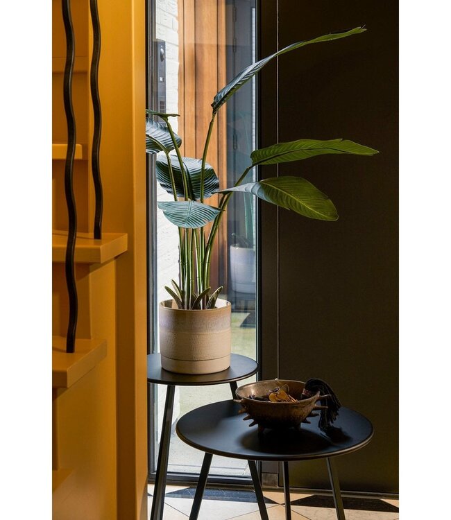 Bloempot binnen Crème 1Aardewerk