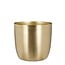 Mica Decorations Alano Blumentopf für drinnen aus Eisen - Gold - H21 × Ø22 cm