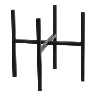 Mica Decorations Ascot Iron Plant Stand - Black - L24 × W24 × H25 cm