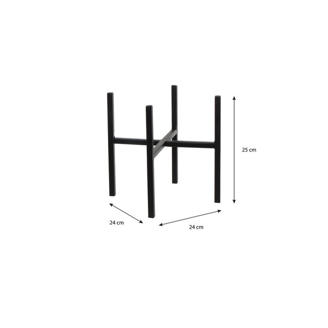 Plantenstandaard Zwart 1Ijzer