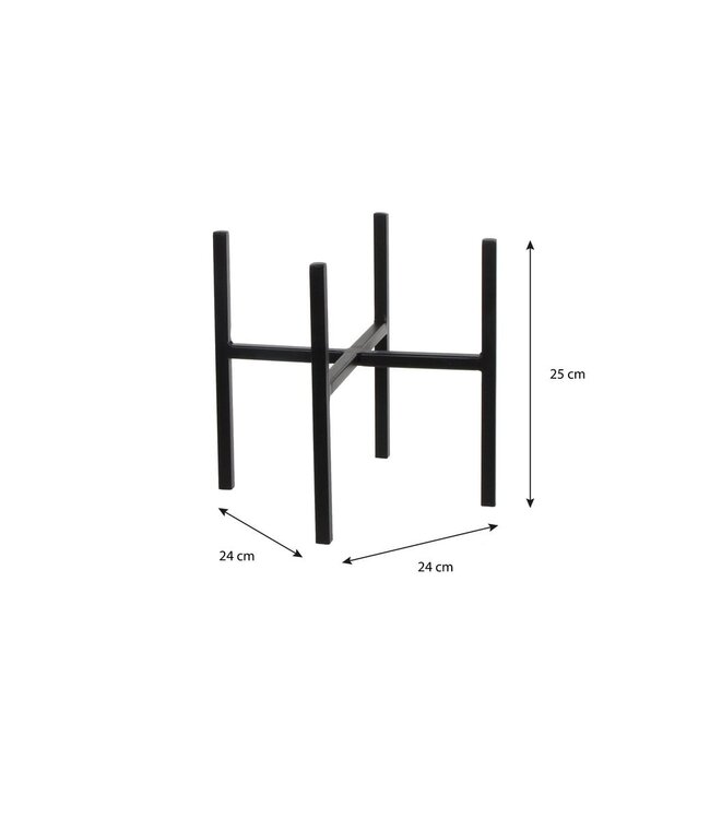 Plantenstandaard Zwart 1Ijzer