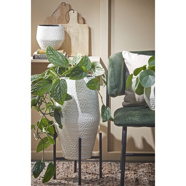 Mica Decorations Ascot Iron Plant Stand - Black - L24 × W24 × H25 cm