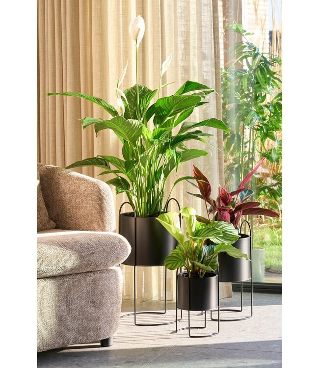 Bloempot binnen Zwart 3Ijzer