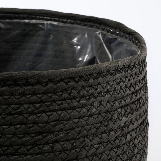 Mica Decorations Jorck Paper Plant Basket - Black