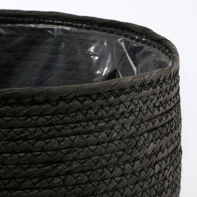 Plantenmand Zwart 1Papier