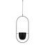 Mica Decorations Bloempot binnen hangend Zwart 1Ijzer