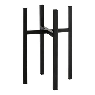 Mica Decorations Ascot Iron Plant Stand - Black - L34 × W34 × H49.5 cm