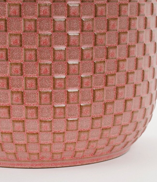 Bloempot binnen Lichtroze 1Keramisch