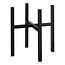 Mica Decorations Ascot Iron Plant Stand - Black - L37.5 × W37.5 × H39.5 cm