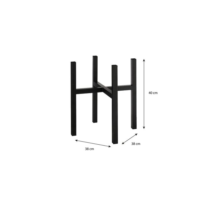 Plantenstandaard Zwart 1Ijzer