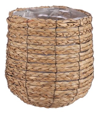 Mica Decorations Plantenmand Lichtbruin 1Zeegras