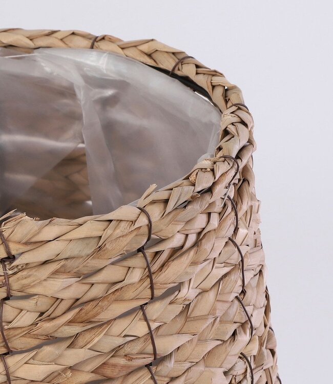 Plantenmand Lichtbruin 1Zeegras